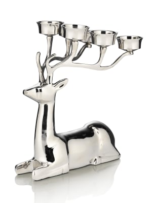 Sitting Stag Tealights Holder | M&S