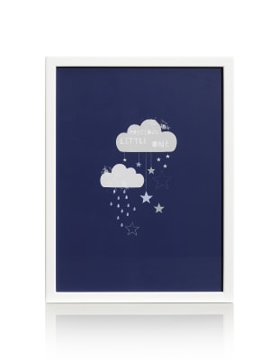 Precious Little One Cloud Print Framed Wall Art