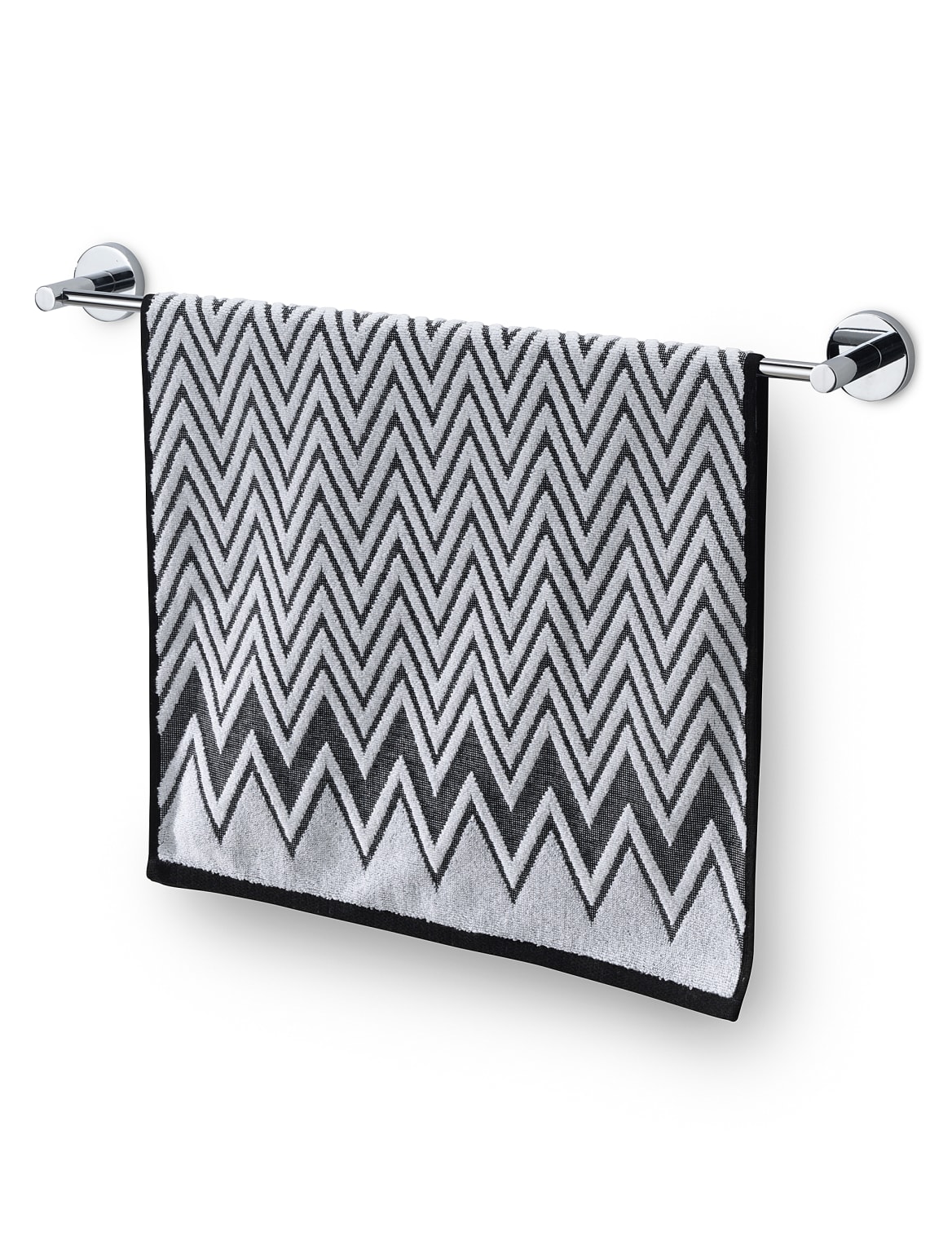 Chevron Towel Black Mix Myz
