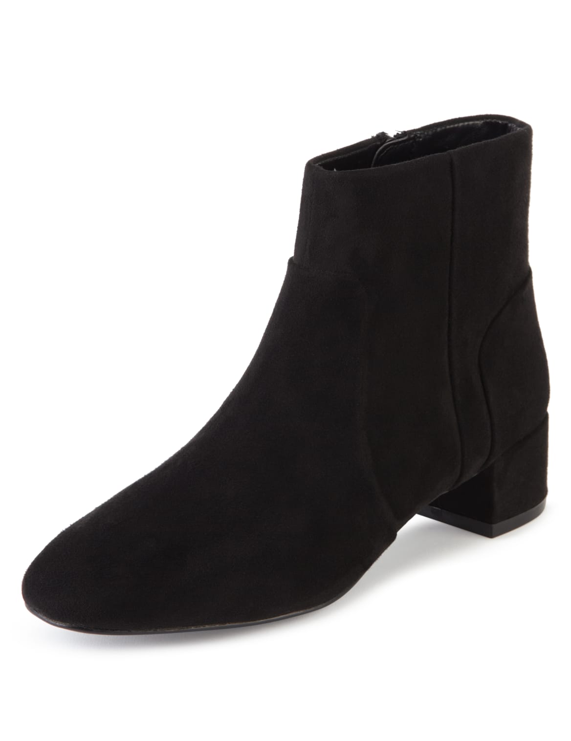 faux suede ankle boots