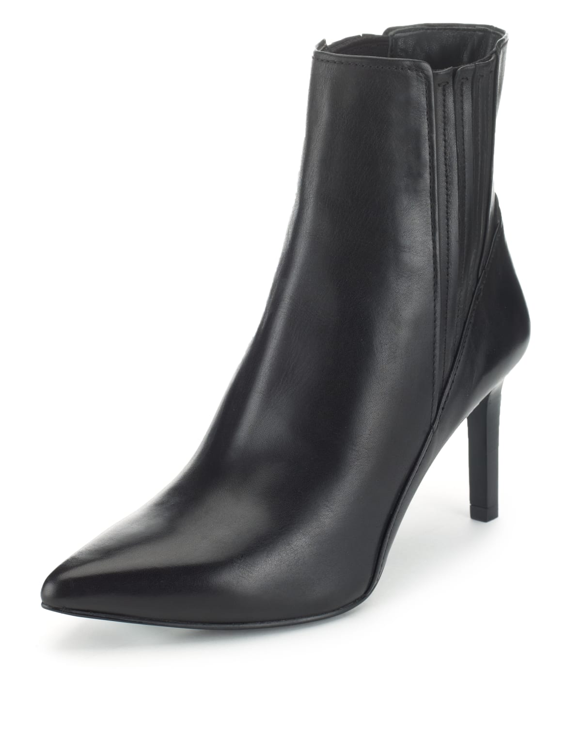 pointed black chelsea boots