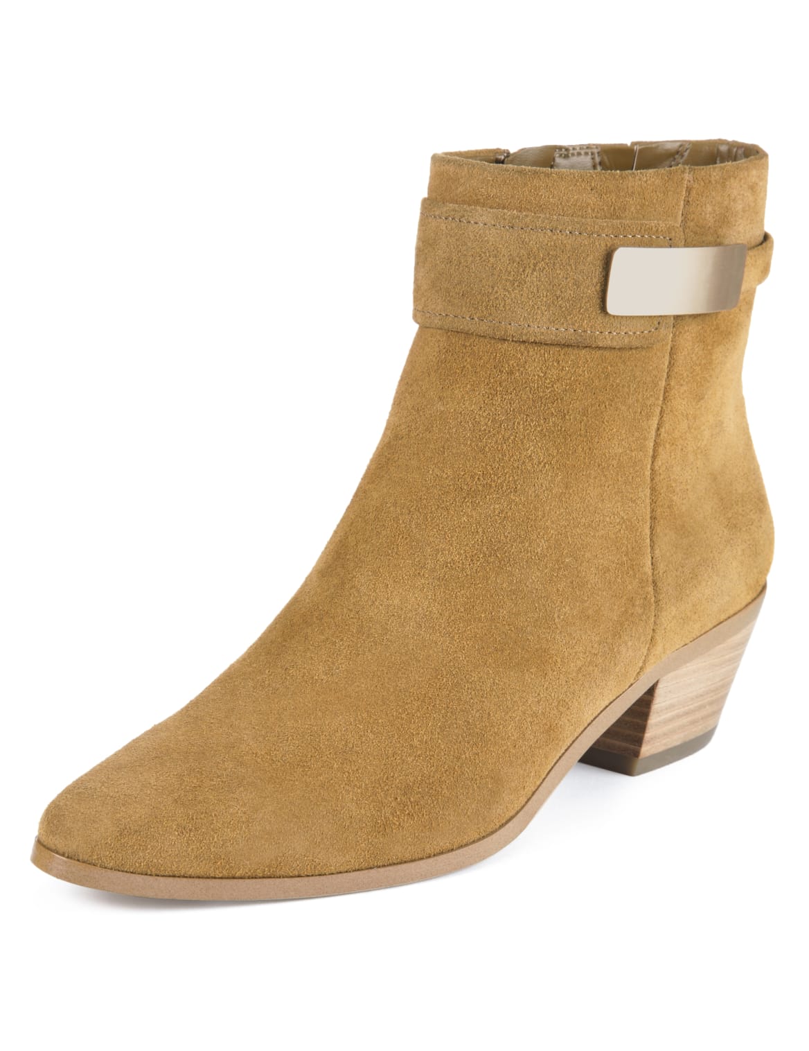 tan wide fit ankle boots