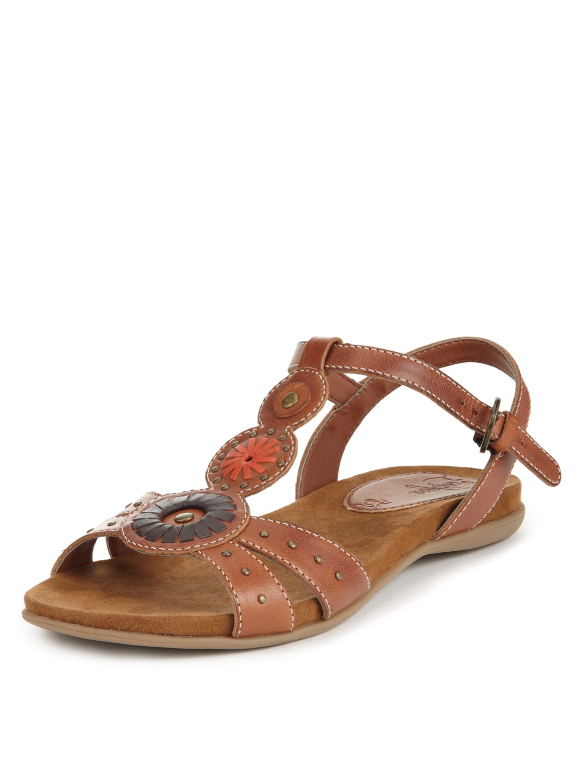 tan sandals with studs
