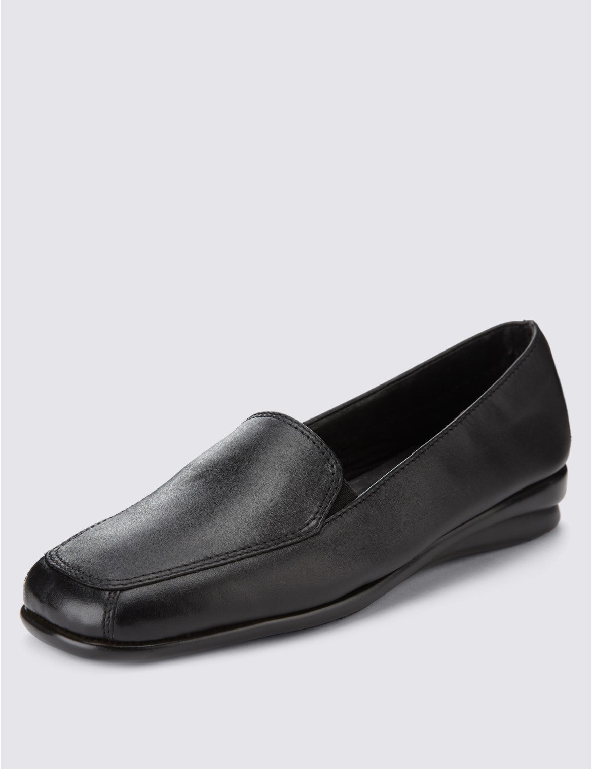 black slip on loafers womens
