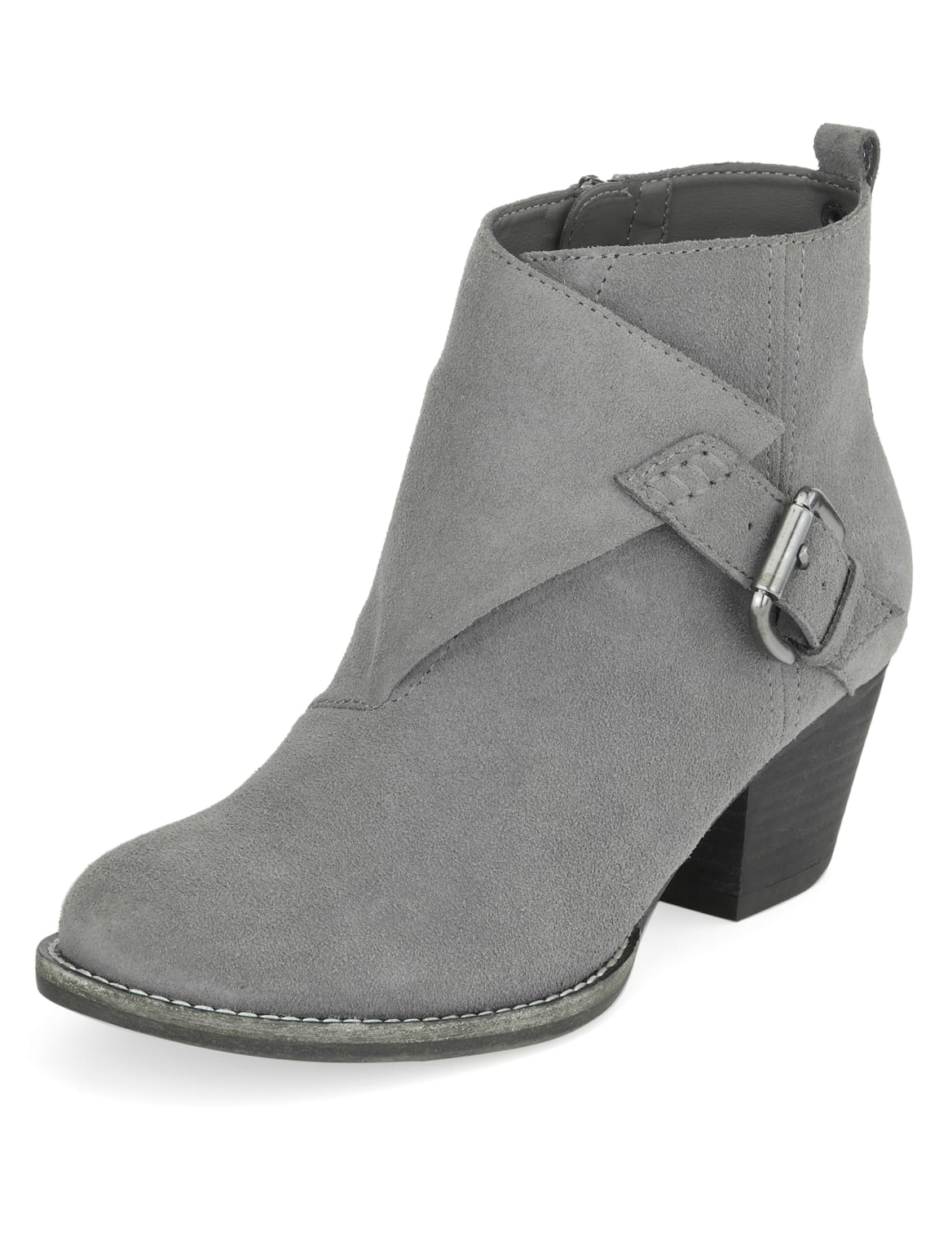 Suede Stain Awayâ ¢ Strap Ankle Boots With Insolia FlexÂ® Grey Skigen
