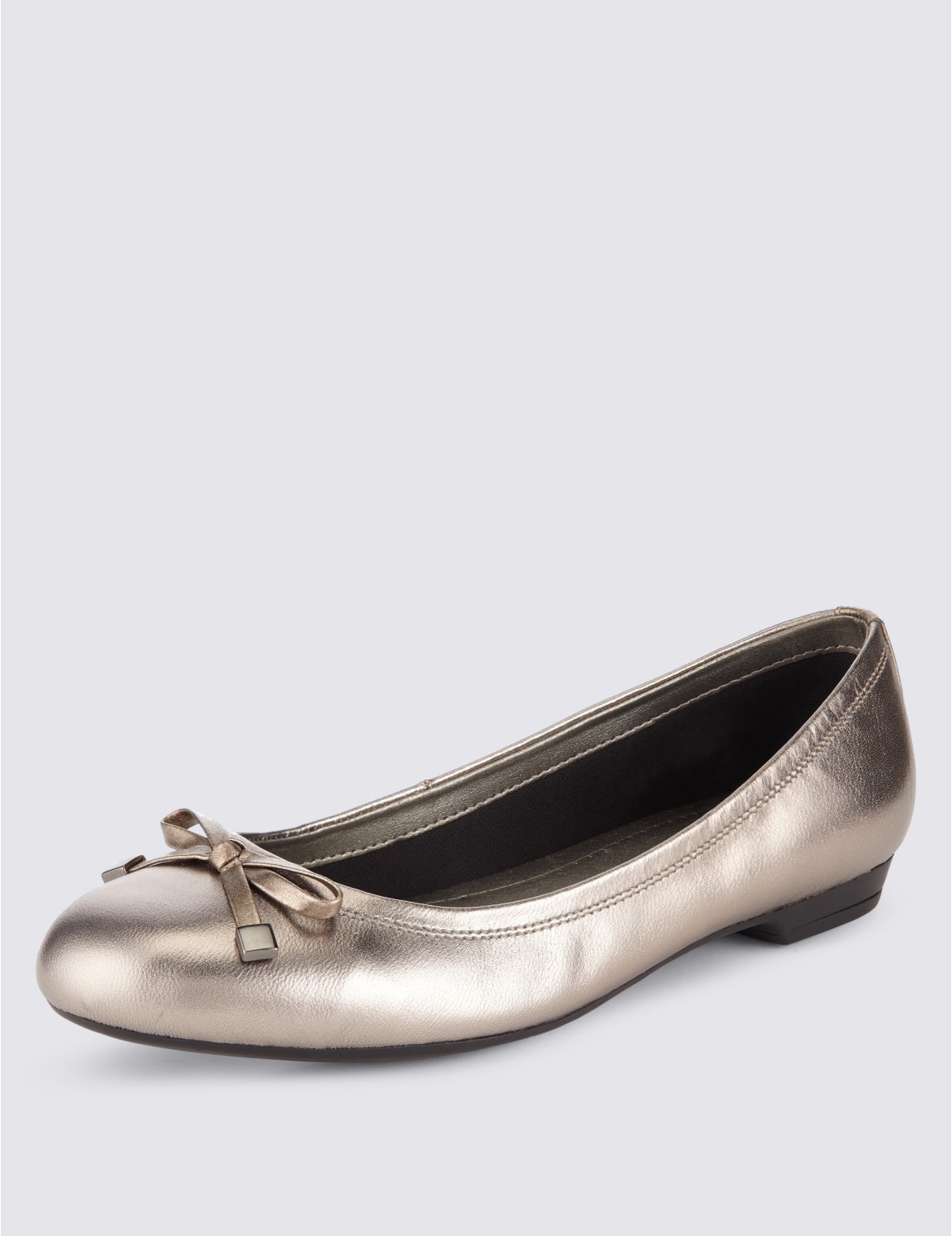 pewter leather pumps