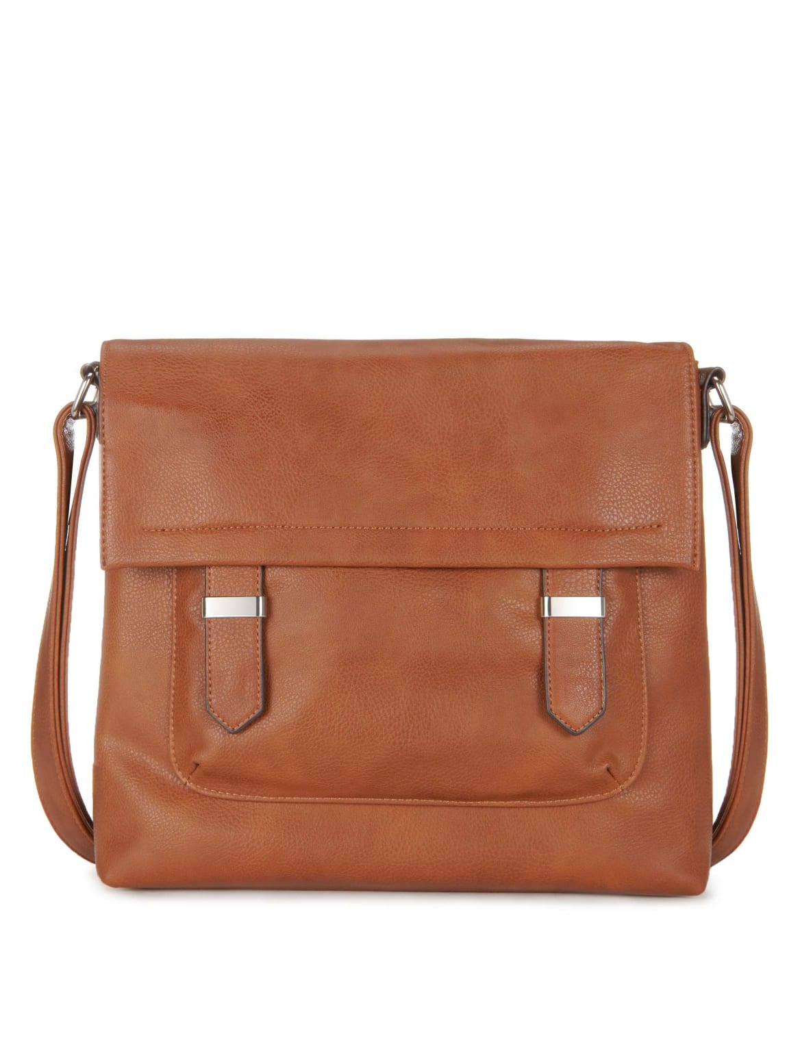 Adjustable Strap Messenger Bag Tan | Vootz