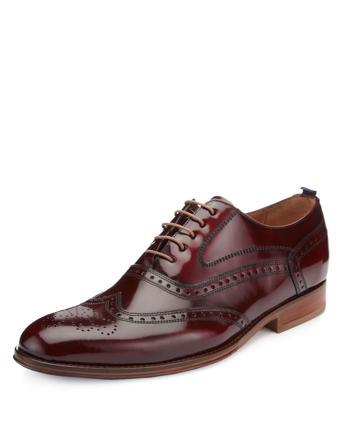 burgundy brogue mens shoes