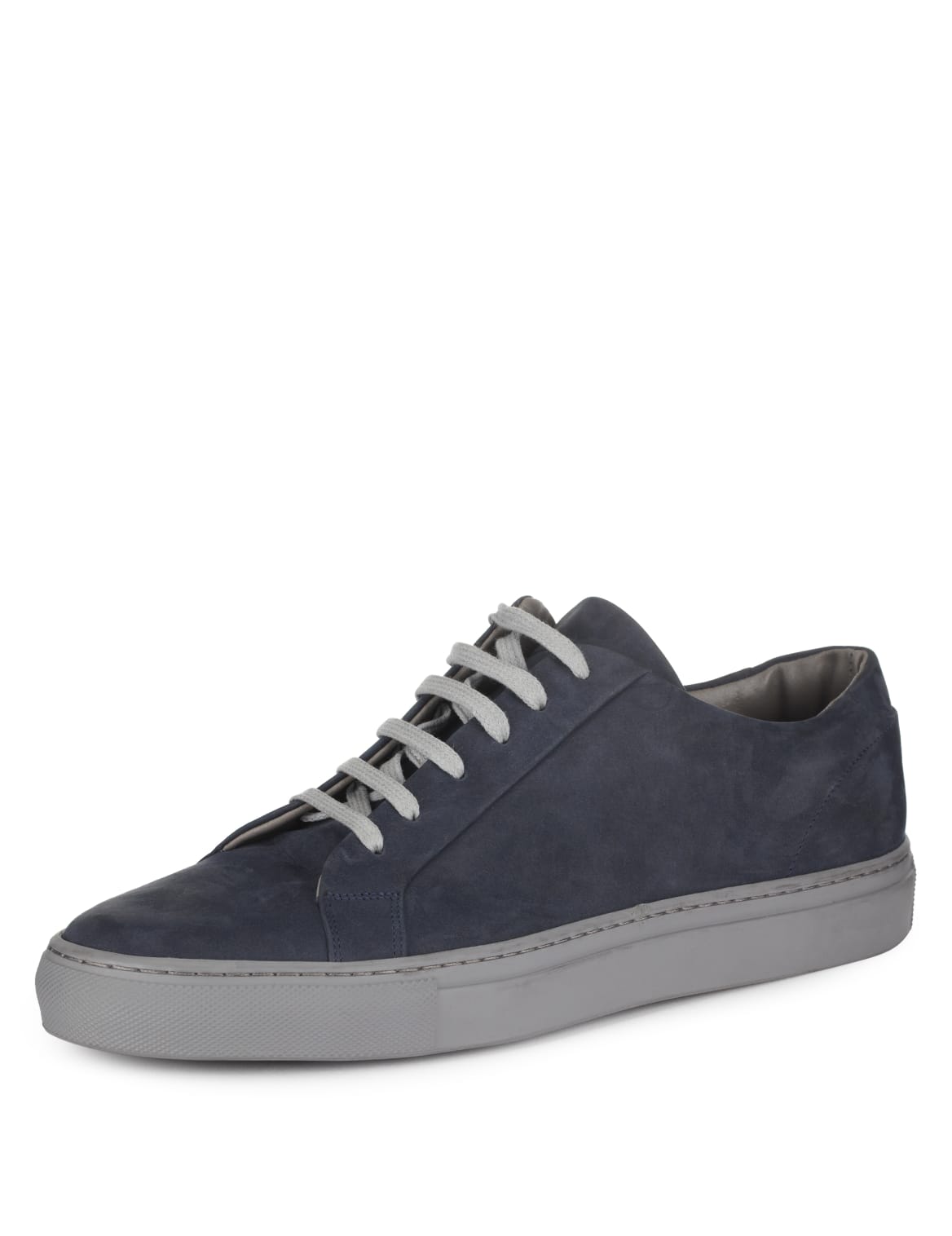 navy leather ladies trainers
