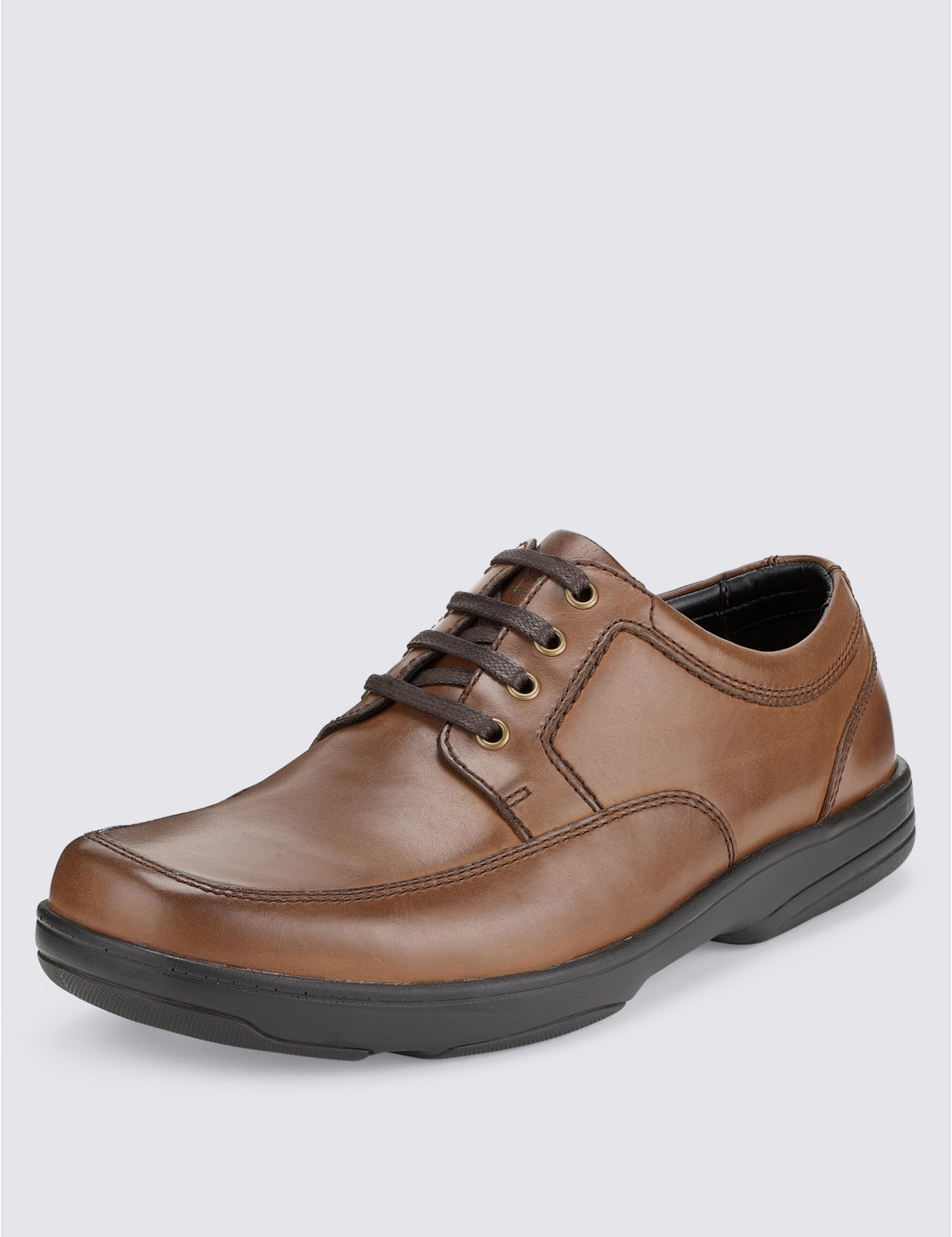 extra wide fit leather shoes with airflex ™