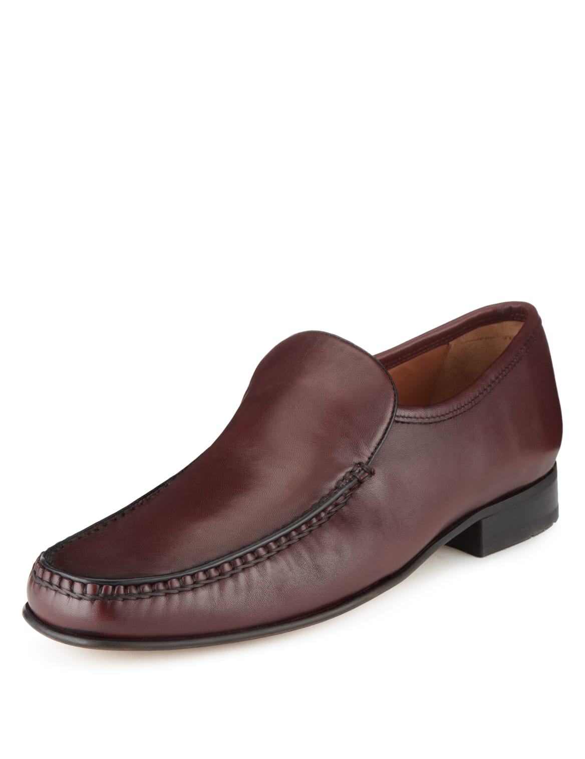 burgundy slip on loafers