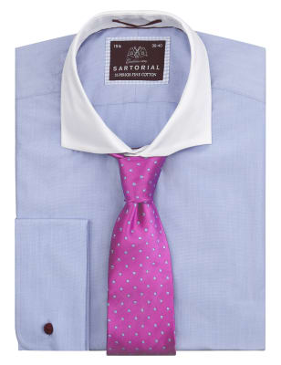 spotted knitted tie