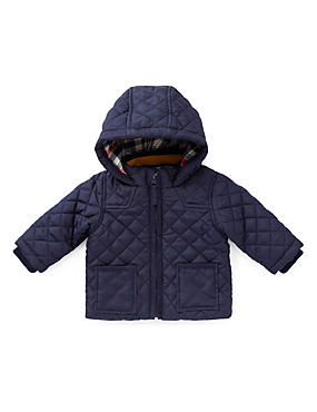Navy Boys Quilted Jacket