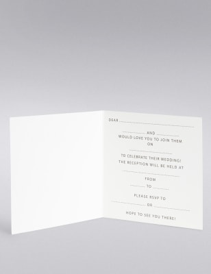 Evening wedding invitations marks spencer