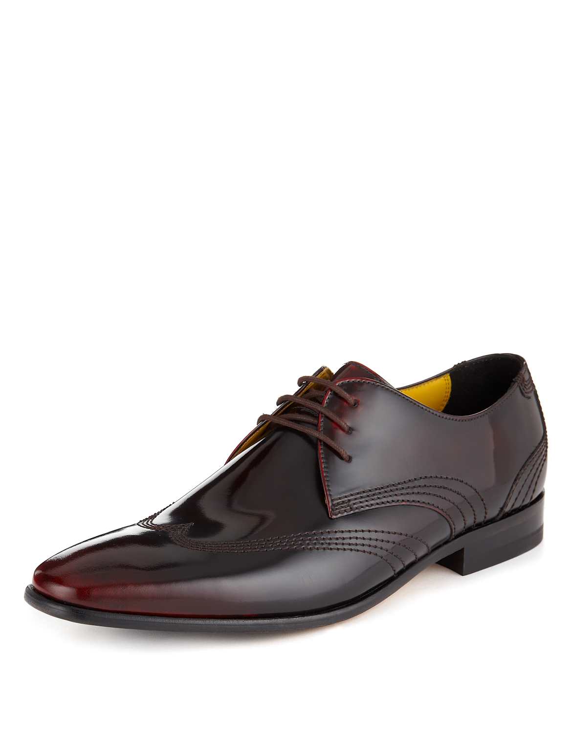 Autograph By Jeffery West Leather Wavy Wingtip Shoes