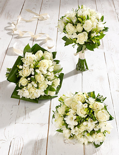 White Rose & Freesia Wedding Flowers - Collection 1 | M&S