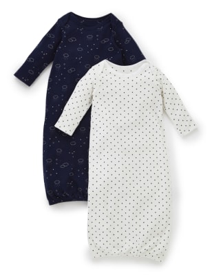 2 Pack Pure Cotton Cloud Print Boys Bundler