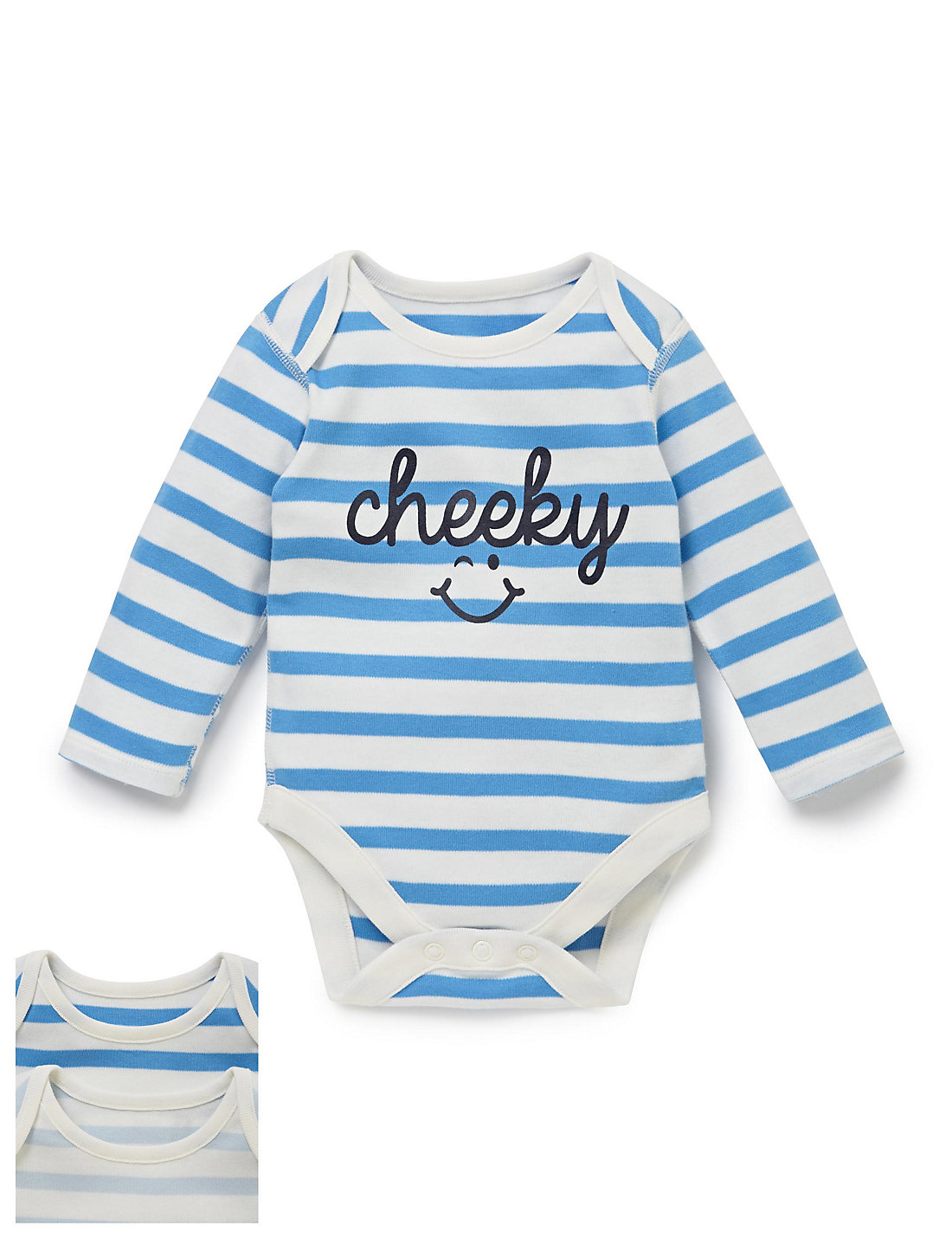2 Pack Cheeky Smile Bodysuits