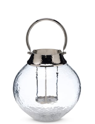 Large Mottled Glass Lantern