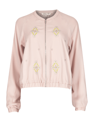 Embellished Bomber Jacket