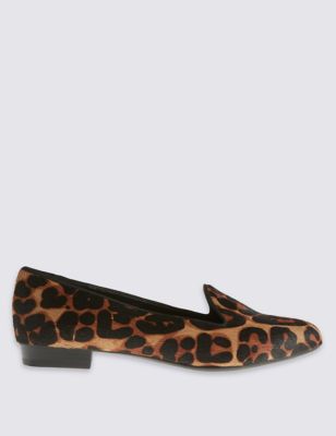 m&s leopard shoes