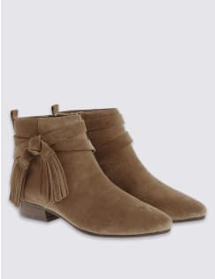m&s flat ankle boots
