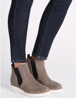m&s grey ankle boots