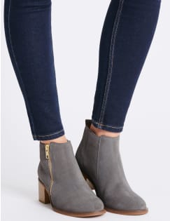 m&s grey ankle boots