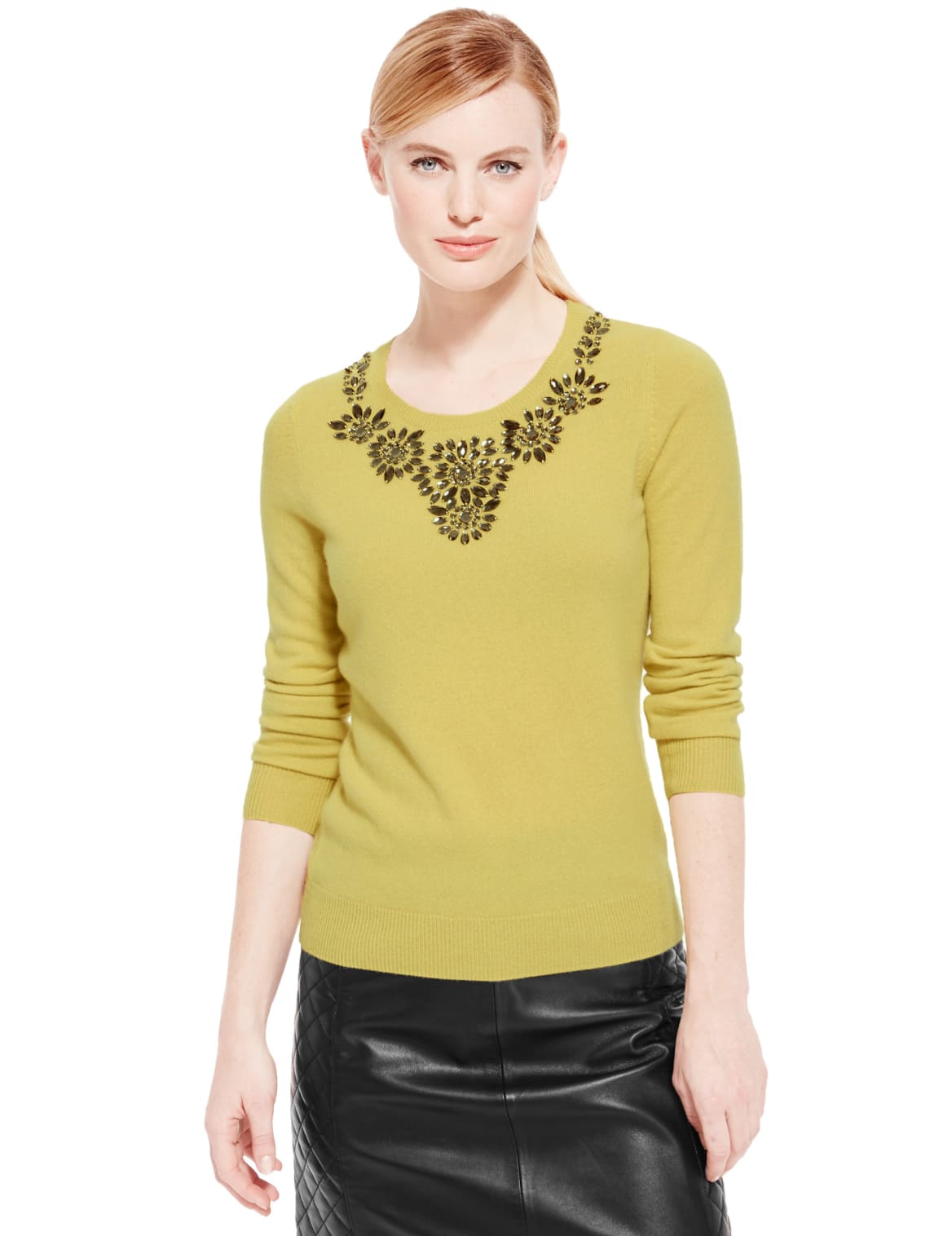 jewel collar jumper