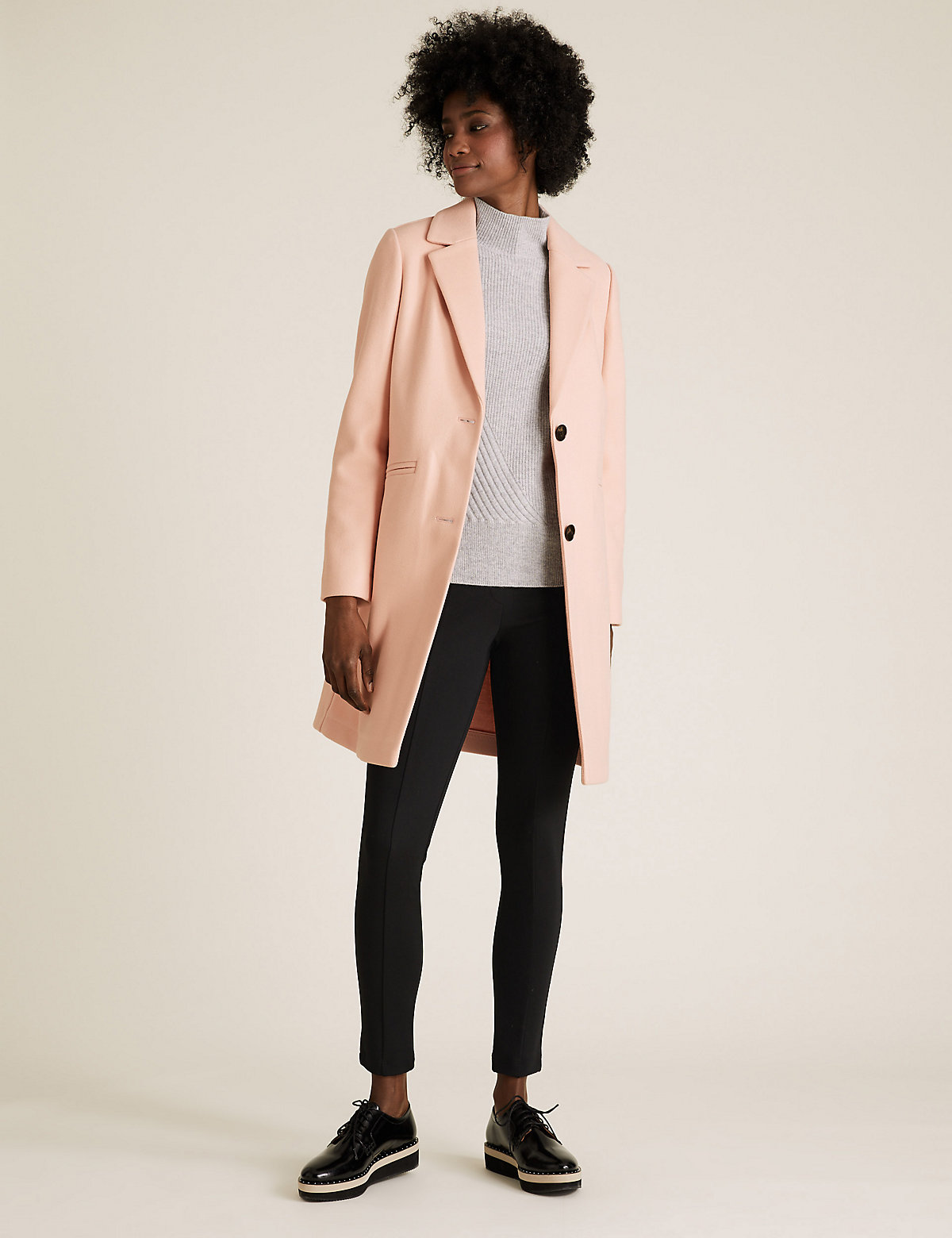 Женская верхняя одежда Marks & Spencer Вязаный кардиган-пальто с карманами, Marks&Spencer