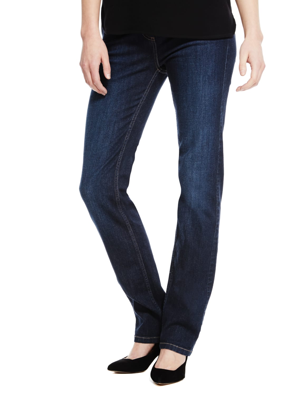Straight Leg Ozone Wash Denim Jeans Indigo/indig.mix Myvee