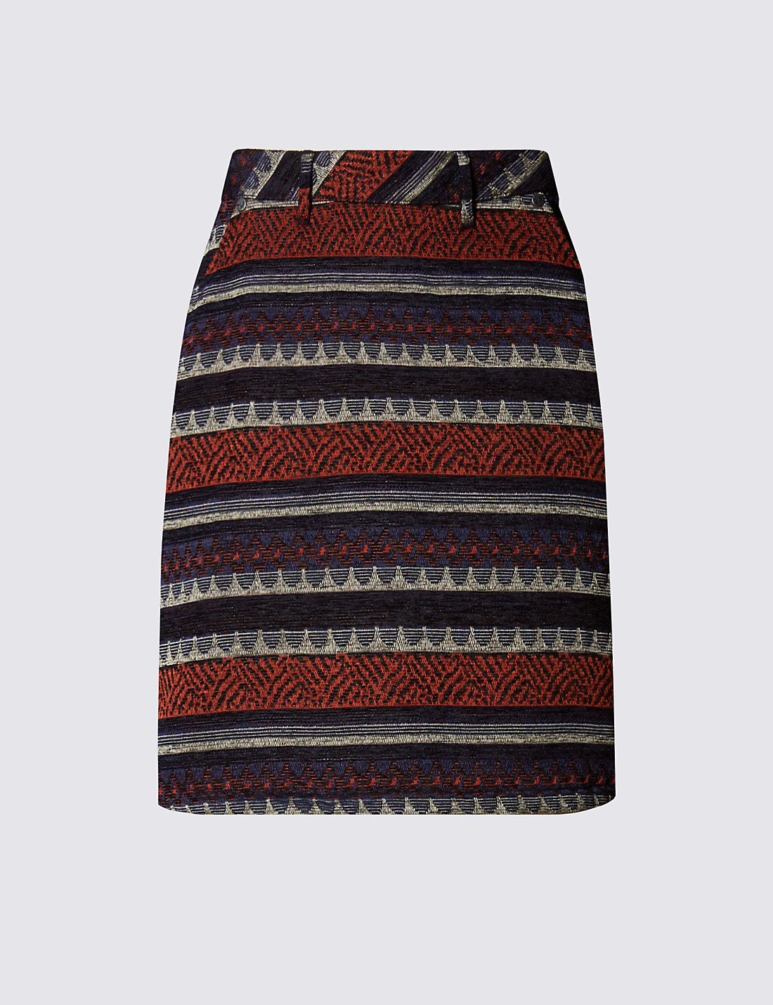 Jacquard A-Line Skirt
