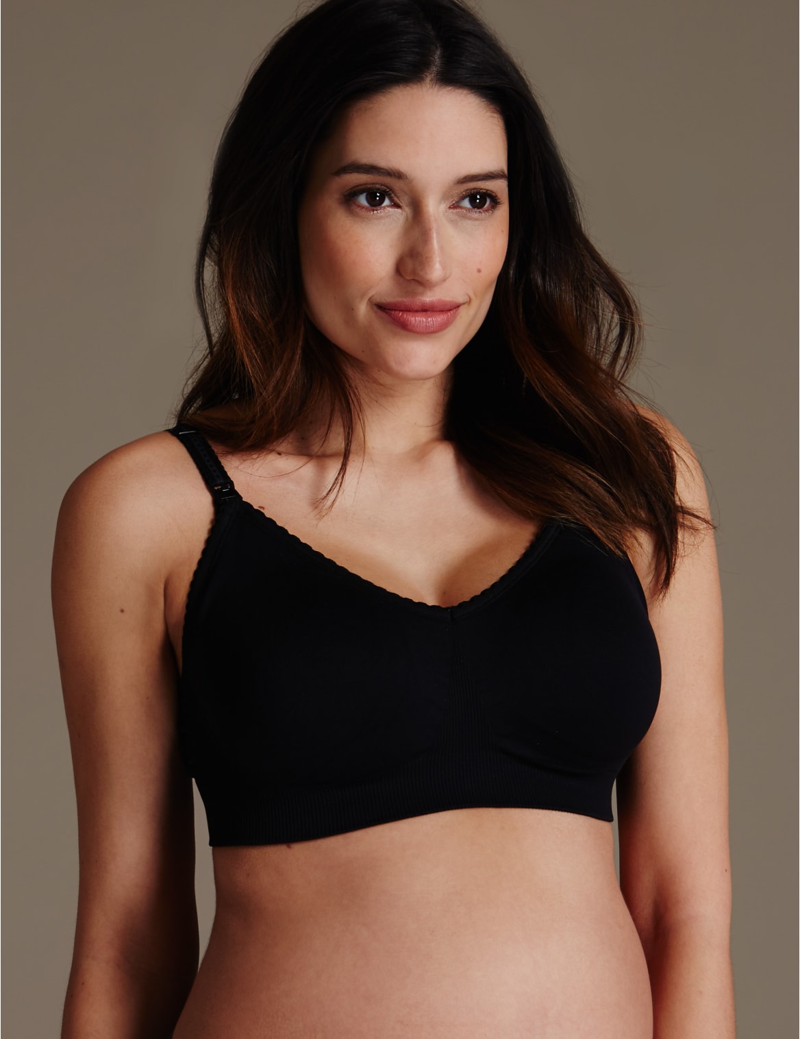 2 Pack Maternity Nonwired Santoni Full Cup Bras Black Mix Voonoodle