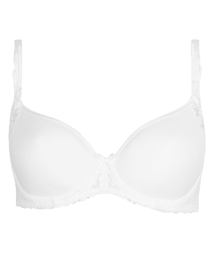 Iris Embroidered Padded Full Cup Bra B-DD Clothing