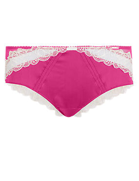 Breast Cancer Now CDC Silk Rose Lace Short Knickers