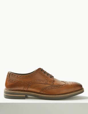 Leather Trisole Brogue Shoes