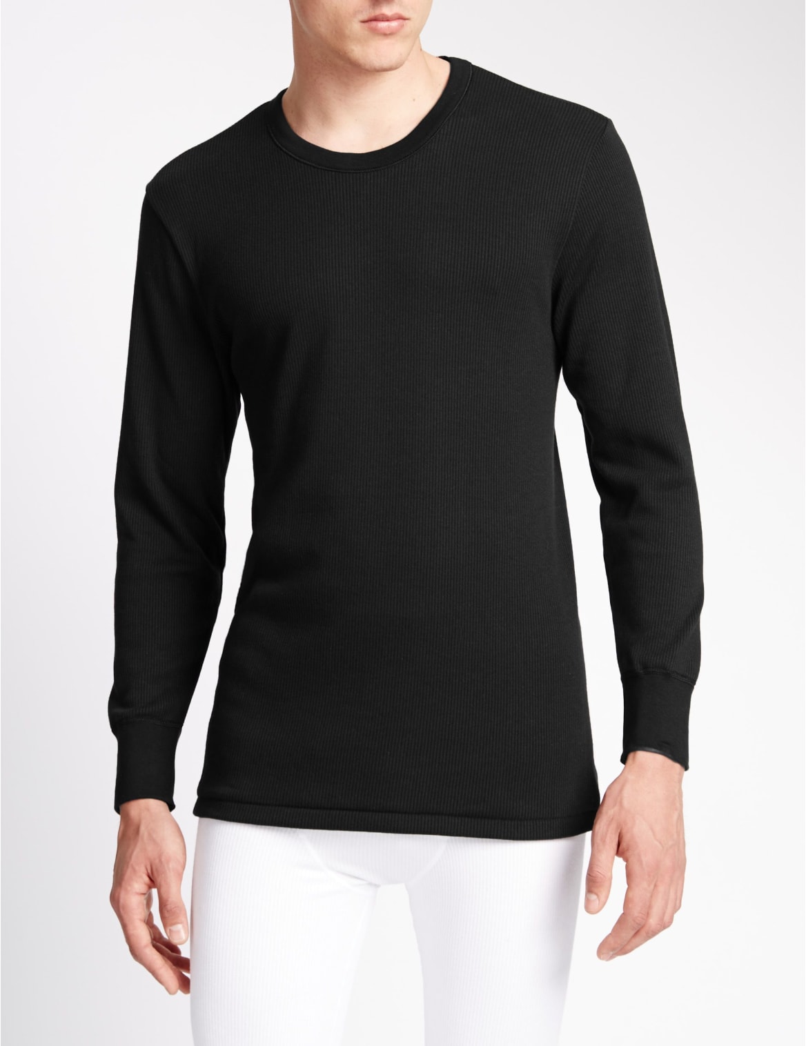 thermal black long sleeve top