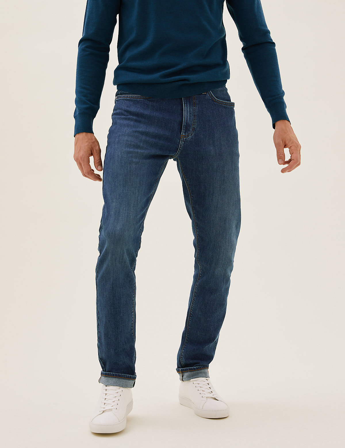 Зауженные джинсы Marks & Spencer T171640S: изображение 2