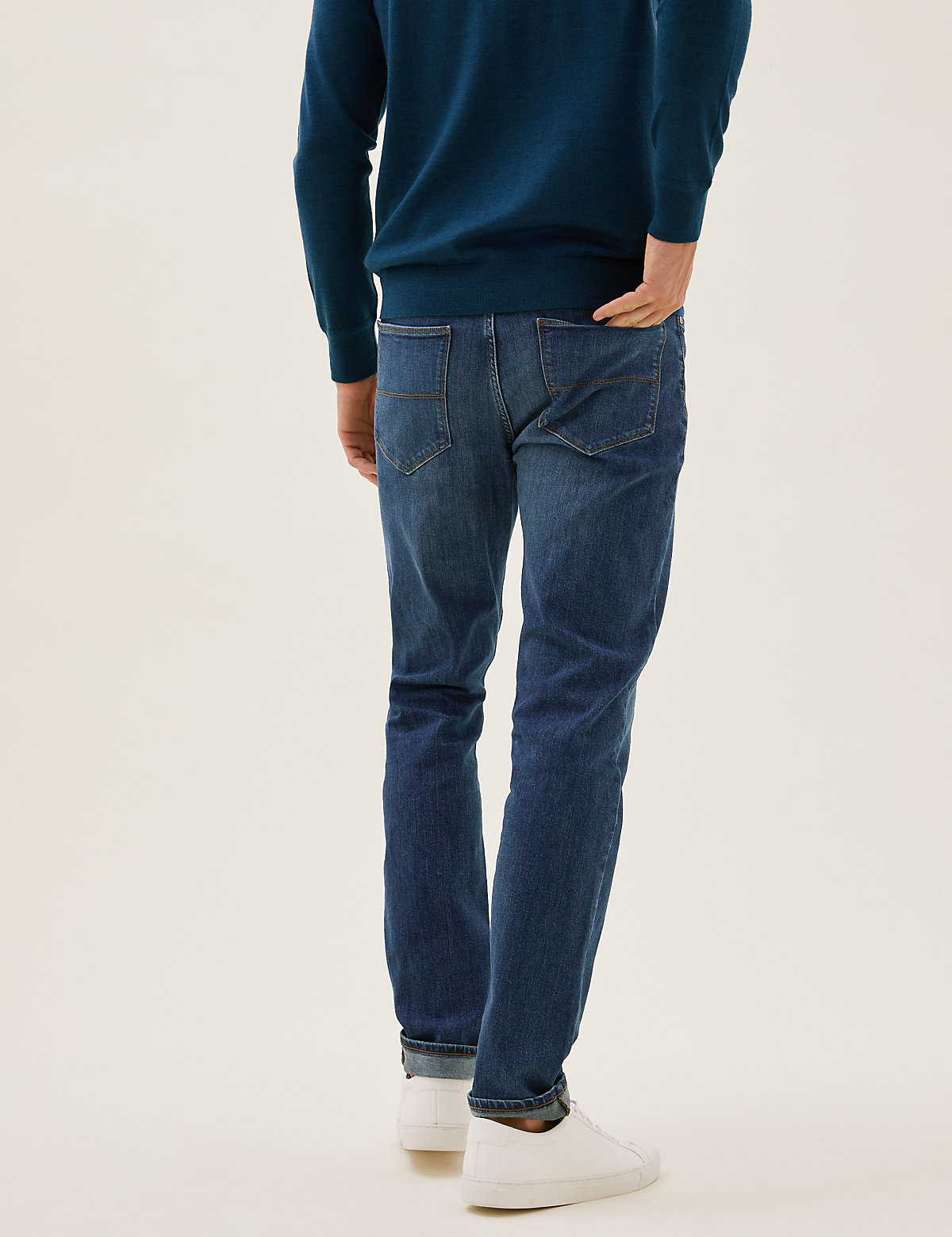 Зауженные джинсы Marks & Spencer T171640S: изображение 3