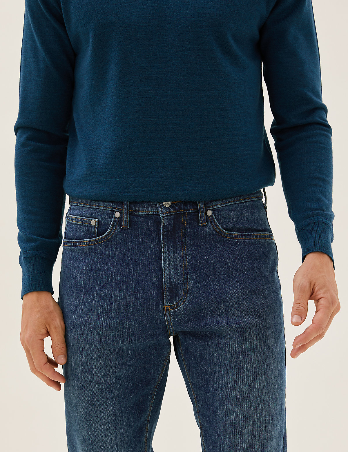 Зауженные джинсы Marks & Spencer T171640S: изображение 4