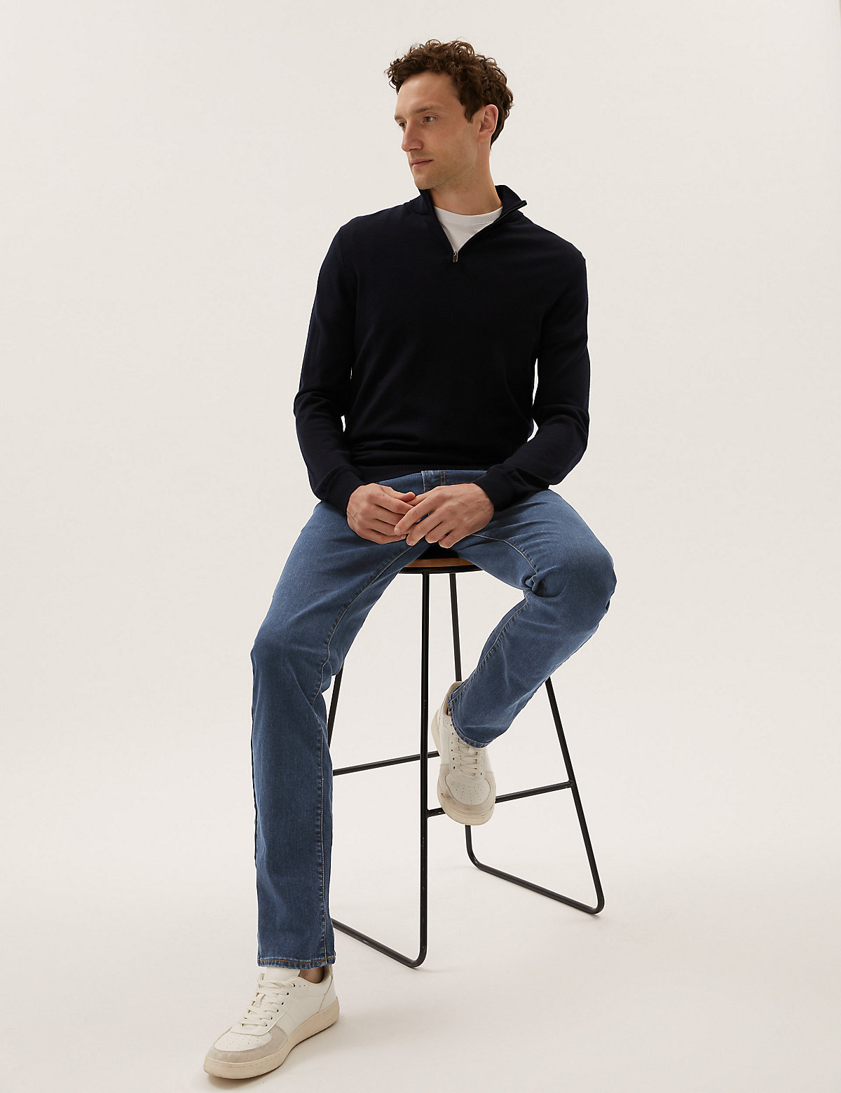 Мужские прямые джинсы Marks & Spencer T178445M: изображение 1