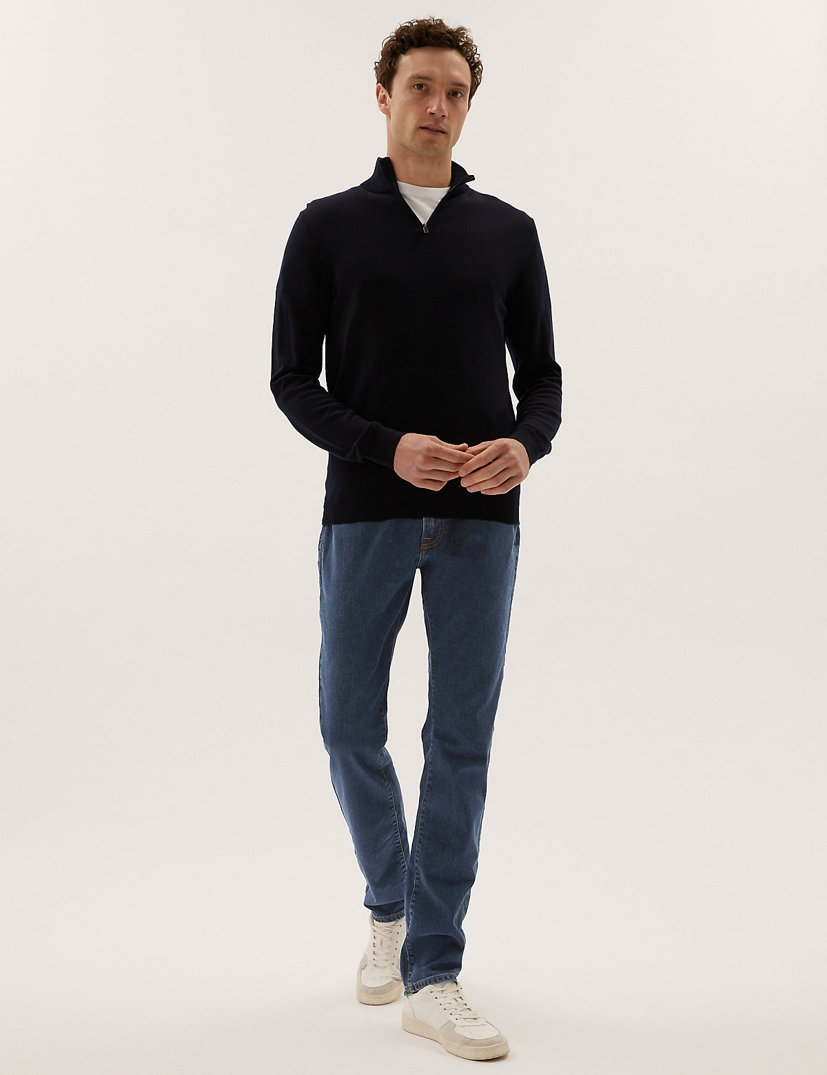 Мужские прямые джинсы Marks & Spencer T178445M: изображение 2