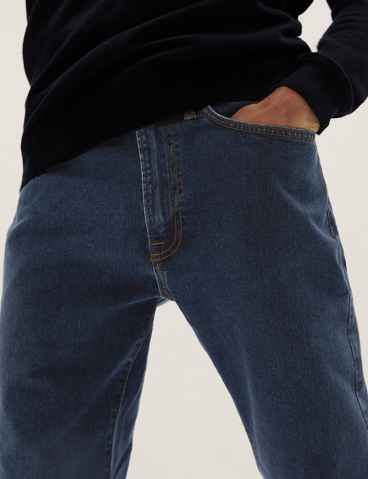 Мужские прямые джинсы Marks & Spencer T178445M: изображение 3