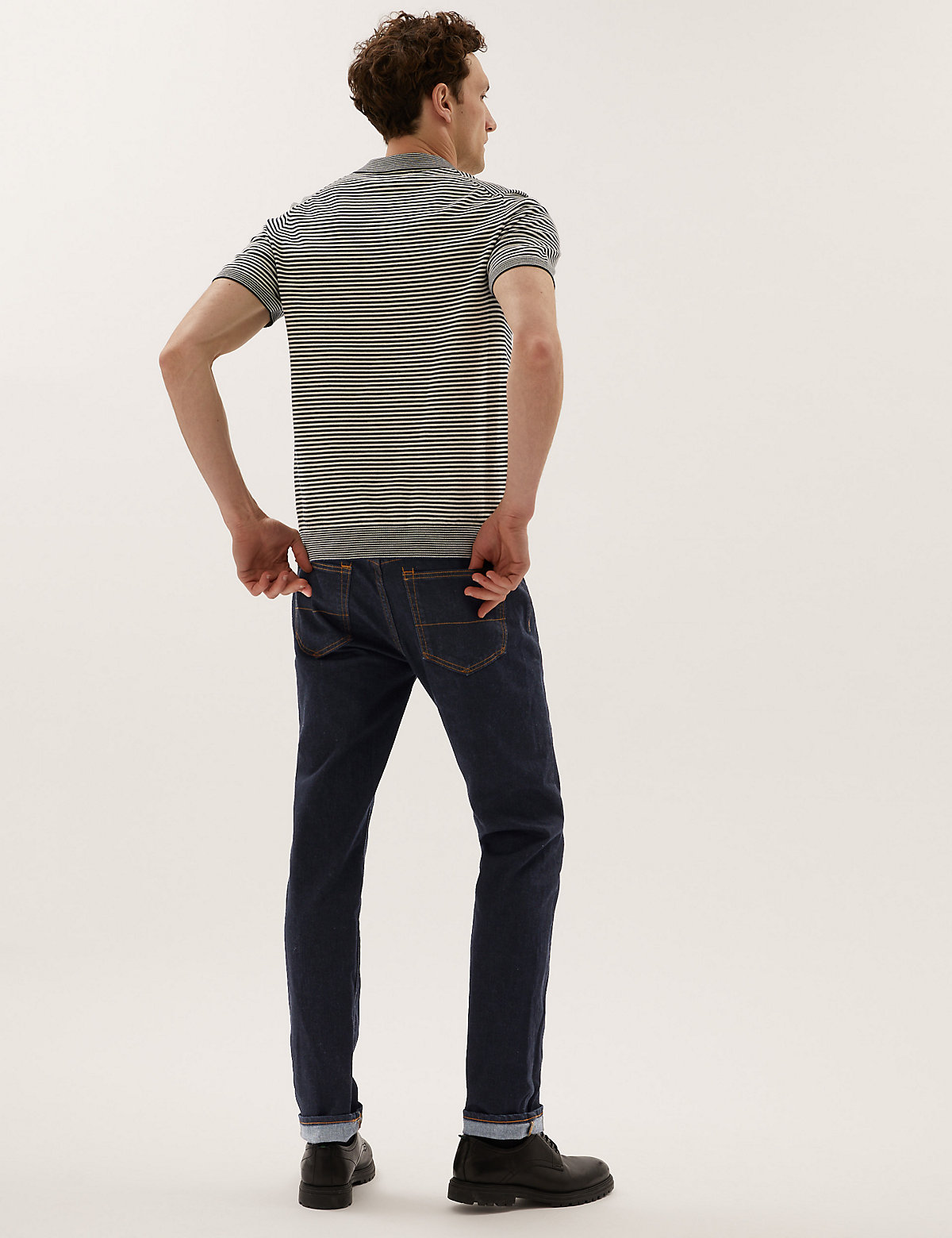 Мужские прямые джинсы Marks & Spencer T178445M: изображение 10