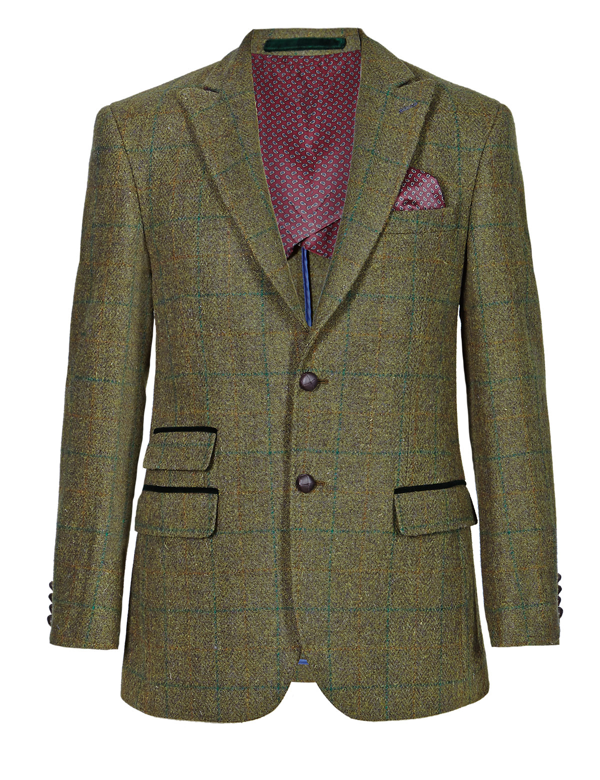 Pure New Wool Harris Tweed Check Jacket