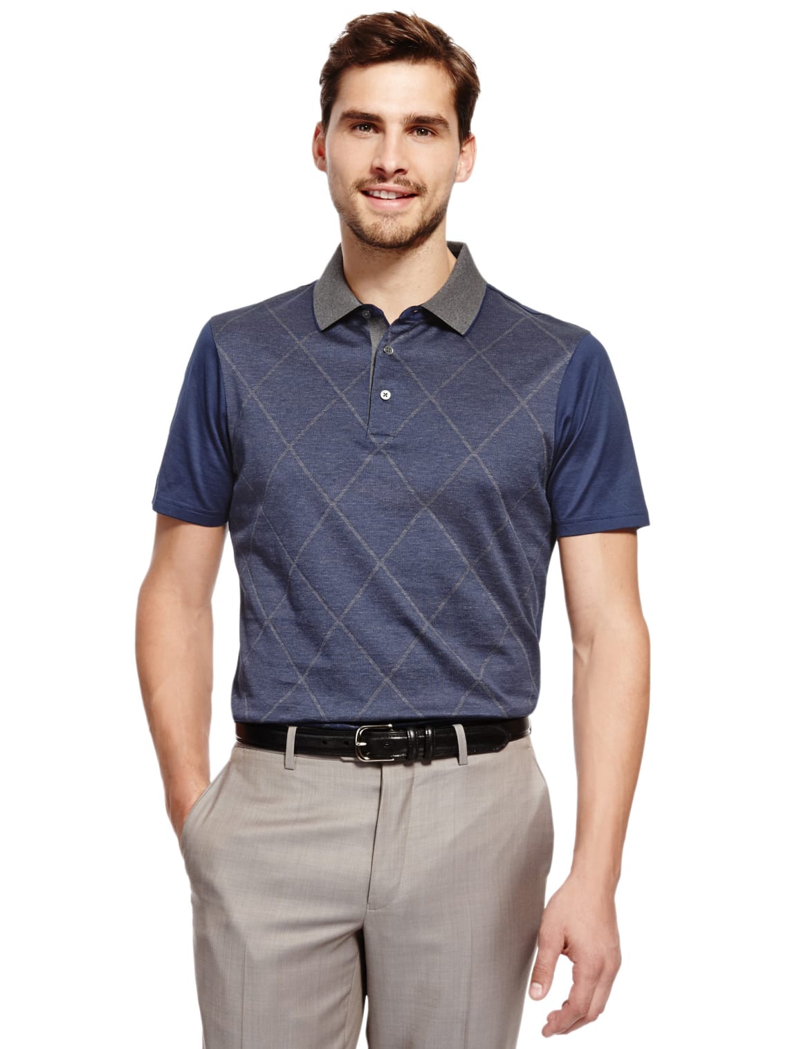 mercerised polo shirt