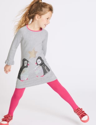 2 Piece Dress with Tights (3 Months - 6 Years)