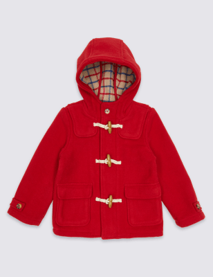 M&S Paddington™ Duffle Coat with Wool