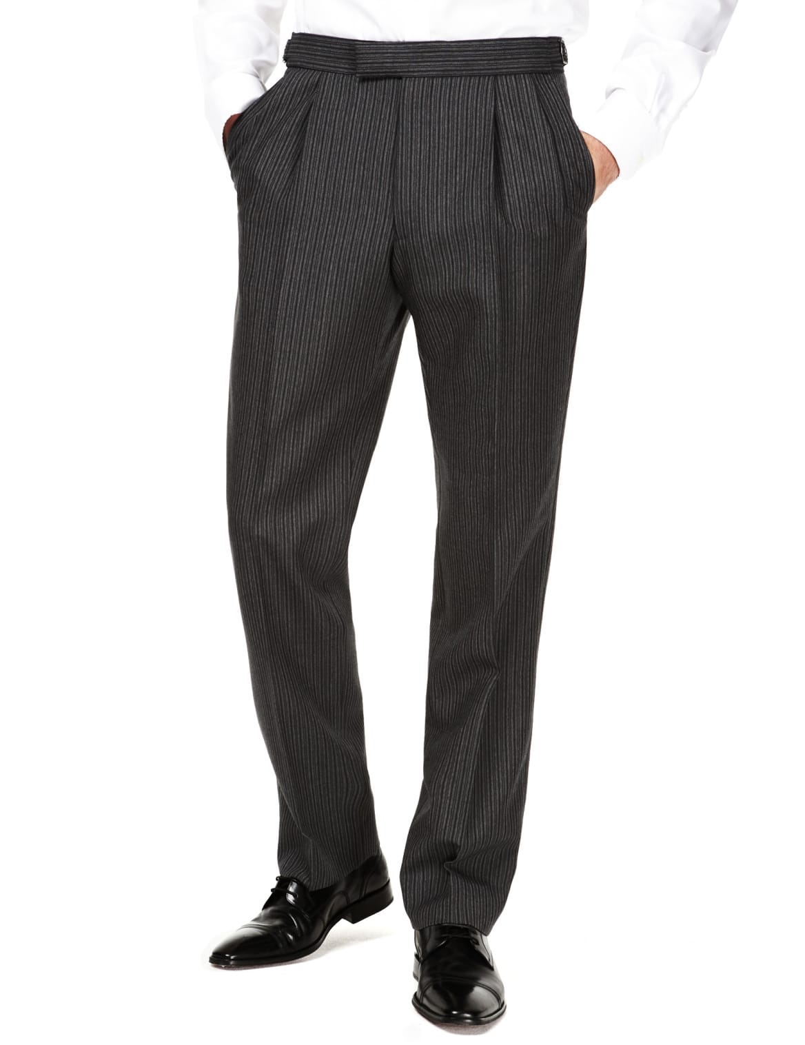 twin pleat trousers
