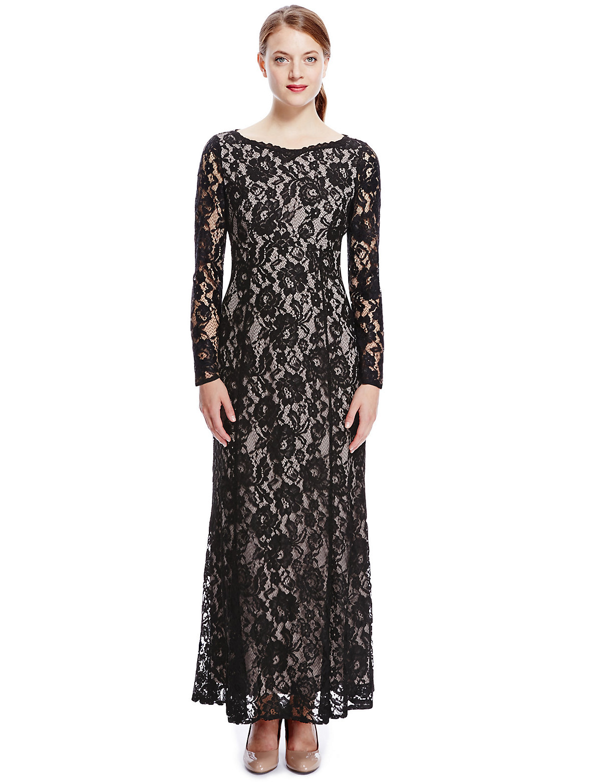 M&S Collection Floral Lace Maxi Dress ONLINE ONLY